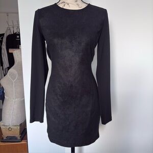 Armani Exchange Black Long Sleeve Dress